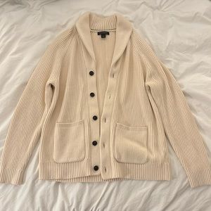 Men’s Cream Banana Republic “Aventura Shawl-Collar Cardigan”